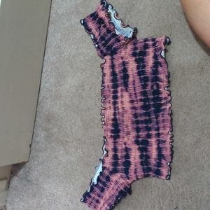 Victoria secret pink off the shoulder bikini top